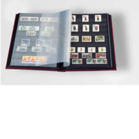 Stockbook A4, 64 Black Pages,padded Cover, Blue - Raccoglitori Vuoti