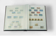 Stockbook A4, 64 White Pages,non-padded Cover, Blue - Enkel Bindwerk