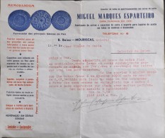 DOCUMENT COMMERCIAL ESPAGNOL - Miguel Marques Esparteiro - Mouriscas Le 04.01.1944 - T.B.E. - - Espagne