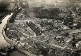 TARTAS . VUE AERIENNE . LES QUAIS ET L'ADOUR . - Tartas