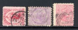 NEW ZEALAND, Class A, Postmarks HAVELOCK, GISBORNE, INVERCARGILL - Usados