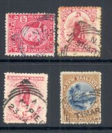 NEW ZEALAND, Class A, Postmarks TAIHAPE, STRATFORD, NAPIER, TIMARU - Gebraucht