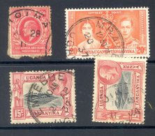 UGANDA, Postmarks HOIMA , ENTEBBE, MBALE, JINJA - Andere & Zonder Classificatie