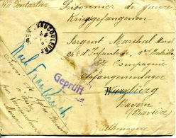 N°43180  -courrier à Un Prisonnier De Guerre -sept 1915 -Wurzbierg- - Militaria