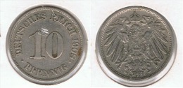 ALEMANIA DEUTSCHELAND 10 PFENNIG 1908 A - 10 Pfennig