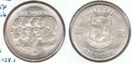 BELGICA DINASTIA 100 FRANCS 1954 PLATA SILVER - 100 Frank