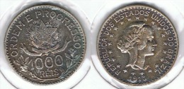 BRASIL 1000 REIS 1913 PLATA SILVER - Brésil