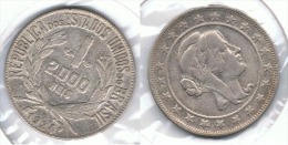 BRASIL 2000 REIS 1924 PLATA SILVER - Brésil