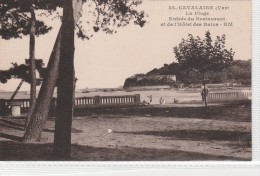 CAVALAIRE Plage, Entrée Du Restaurant Et De L'hôtel Des Bains - Cavalaire-sur-Mer