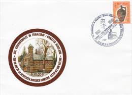 21898- VALIUG CATHOLIC CHURCH, SPECIAL COVER, 2011, ROMANIA - Lettres & Documents