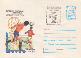21945- USA'94 SOCCER WORLD CUP, ROMANIA-USA GAME, COVER STATIONERY, 1994, ROMANIA - 1994 – Vereinigte Staaten