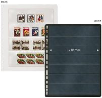 PRINZ 0033 Album Pages With Frame Line And 3 Glassclear Foil Strip - Fogli Bianchi