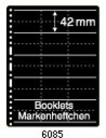 PRINZ Stock Pages 6785 For Booklets, Markenheftchen, 5 Pockets Each 42 Mm Height - Blankoblätter
