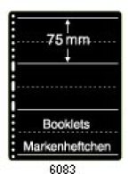 PRINZ Stock Pages 6083 For Booklets, Markenheftchen, 3 Pockets Each 75 Mm Height - Blankoblätter