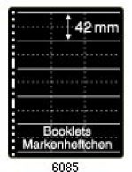 PRINZ Stock Pages 6085 For Booklets, Markenheftchen, 5 Pockets Each 42 Mm Height - Blanco Pagina's