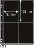 PRINZ PRO-FIL System 8009 5 Sheets 2x2 Pockets 128 X 97 Mm - Blankoblätter