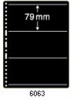 PRINZ Stock Pages 6073 Prinz-System, Double-sided 3 Pockets Each 79 Mm Height - Blankoblätter