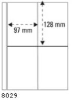 PRINZ PRO-FIL System 8029 5 Sheets 2x2 Pockets 128 X 97 Mm - Vierges