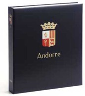 DAVO 1442 Luxe Binder Stamp Album Andorra (France/Spain) II - Large Format, Black Pages