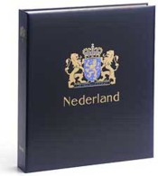 DAVO 145 Luxe Binder Stamp Album Netherlands V - Formato Grande, Fondo Negro