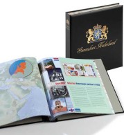 DAVO 344 Luxe Binder Stamp Album Netherlands Grenzeloos Nederland - Formato Grande, Fondo Negro