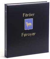DAVO 3442 Luxe Binder Stamp Album Faroe Islands II - Formato Grande, Fondo Negro