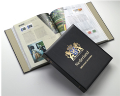 DAVO 942 Luxe Binder Stamp Album Netherlands Collect Illlustrated II - Groot Formaat, Zwarte Pagina