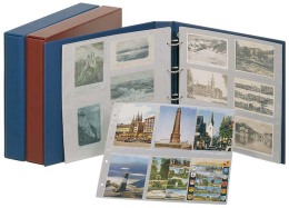 Lindner 3012P Postcard Pages XL, Grey - Pack Of 10 - Transparante Hoezen