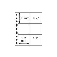 Plastic Pockets GRANDE, With 6 Pockets, 106x98 Mm, Clear - Clear Sleeves