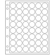 Plastic Sheets ENCAP, Clear Pockets For 48 Coins With A Diameter Between 22,2 And 23 Mm - Enveloppes Transparentes