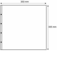 Plastic Pockets MAXIMUM, For Mint Sheets Open Along Top And On Punched Hole Side, Black - Buste Trasparenti