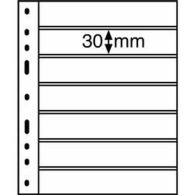Plastic Pockets OPTIMA, 7-way Division, Black - Enveloppes Transparentes