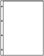 Lindner 4101 Pocket Pages A4 Black With 1 Pocket (220 X 297 Mm) - Pack Of 10 - Enveloppes Transparentes