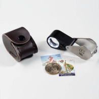 Precision Magnifier With LED And UV Lamp, 10x Magnification, 6 White Hi-tech And 7 UV LEDs - Pinze, Lenti D'ingrandimento E Microscopi