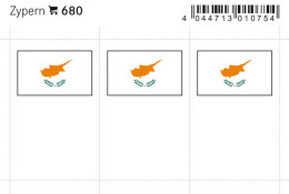 Lindner 680 Flag-stickers: Cyprus, 24 X 38 Mm - Pack Of 6 - Andere & Zonder Classificatie