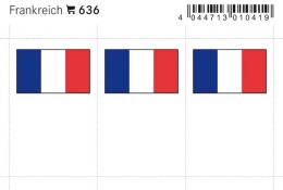 Lindner 636 Flag-stickers: France, 24 X 38 Mm - Pack Of 6 - Autres & Non Classés