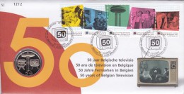 50 JAAR/ANS  BELGISCHE TELEVISIE - Numisletters