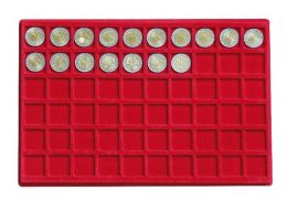 Lindner 2329-60 Tray For 60 Coins Up To 27 Mm Ø - Matériel
