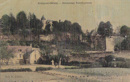 Crépy En Valois 60 -  Anciennes Fortifications - Collection Laisier - Carte Toilée Colorisée - "En Guerre 1917" - RARE - Crepy En Valois