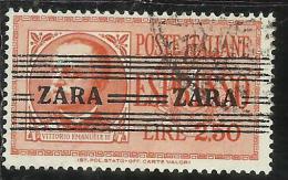 ZARA OCCUPAZIONE TEDESCA GERMAN OCCUPATION 1943 ESPRESSO SPECIAL DELIVERY LIRE 2,50 USATO USED OBLITERE´ - Occup. Tedesca: Zara