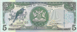 Trinidad-Tobago P47, $5, Mot Mot Bird / Women With Wicker Baskets At Market UNC - Trinité & Tobago