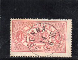 SUEDE 1874-96 O DENT 13 - Dienstmarken