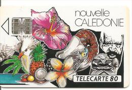 CARTE-PUCE-NOUVELLE-CALEDONIE-80U-NC7B -SC7-11/92-MOZAIQUE-V°-N° Rge C37141965-UTIL ISEE-TBE- - Nouvelle-Calédonie