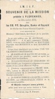 FLORENNES : Souvenir De  La Mission Prêchée En 1909 - Devotieprenten