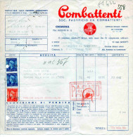 CREMONA-DITTA COMBATTENTI-SOC. PASTIFICIO EX COMBATTENTI-6-7-1945 - Fiscale Zegels