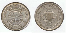 MOZAMBIQUE 10 ESCUDOS 1954 PLATA SILVER C63 - Mozambique