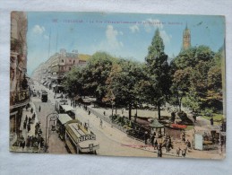 La Rue D'Alsace Lorraine Et Le Square Du Capitole Stamps 1929 A6 - Toulouse