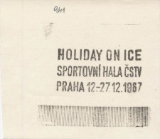 J2312 - Czechoslovakia (1945-79) Control Imprint Stamp Machine (R!): Holiday On Ice; Sports Hall Of The Czechoslovak.. - Probe- Und Nachdrucke