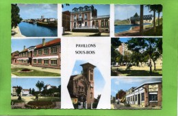 93 LES PAVILLONS SOUS BOIS DIVERS ASPECTS DE LA LOCALITE FLAMME AU DOS - Les Pavillons Sous Bois