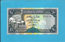 YEMEN ARAB REPUBLIC - 10 RIALS -  ND ( 1992 ) - P 24 -  Sign. 8 - UNC. - Central Bank Of Yemen - 2 Scans - Yemen